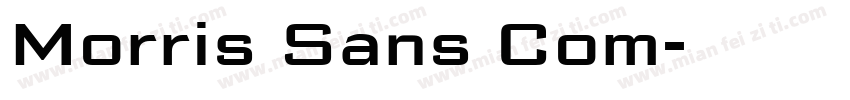 Morris Sans Com字体转换